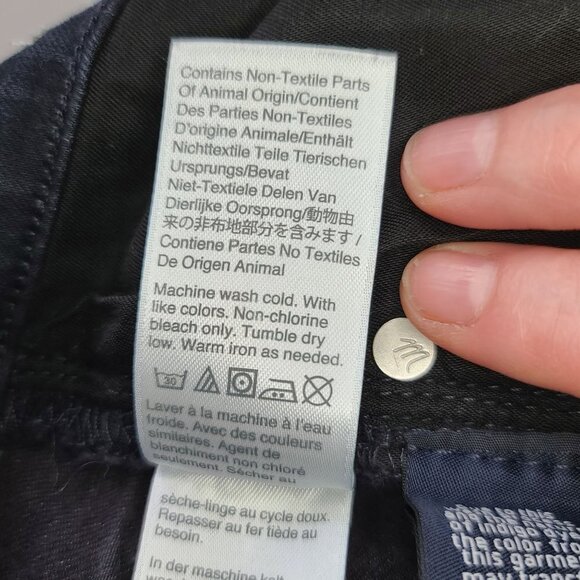 Madewell 9"‎ HIgh-Rise Skinny Jean Dark Blue Wash Size 25 - Picture 13 of 16